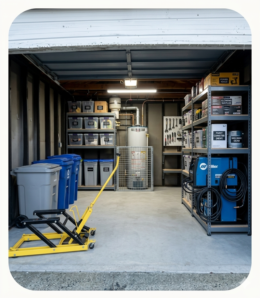 Clean organized garage after ClearHaul junk removal